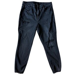 American Eagle, Size 18, Cozy Ne(x)t Level Stretch Curvy Hi-Rise Jegging, Black